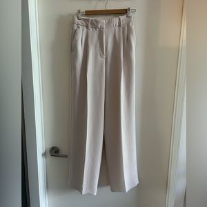 Effortless pant, Aritzia Wilfred, size 4, regular, blush pink.